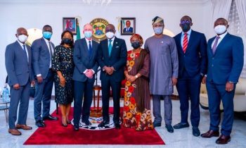 Photo News- Rick Kennedy, Chairman Managing Director, Chevron Nigeria/Mid-Africa Business Unit visits Lagos State Gov. Babajide Sanwo-Olu