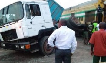 Train, articulated vehicle collide at Lagos port, disrupt activities